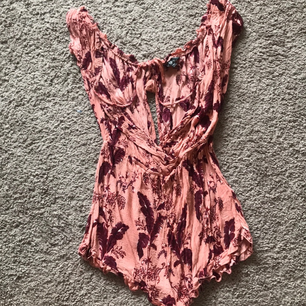 Topshop Pink Romper